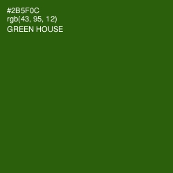 #2B5F0C - Green House Color Image